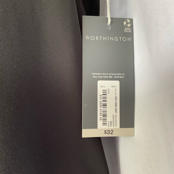 Classic Worthington‎ Sheer Black Blouse - Small - Elegance New With Tags - Picture 6 of 9